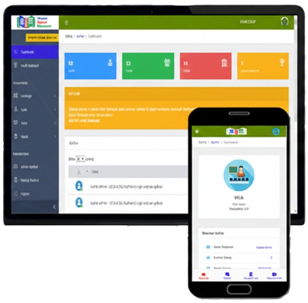 Ilustrasi Guru dan Operator menggunakan RDM Online Cepat